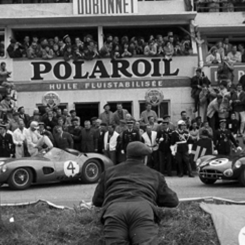 Le Mans 1961, l'Aston Martin de Jim Clark/ Ron Flockart
Contribution  JF. Bailly/Autodiva Le Mans 1961, l'Aston Martin de Jim Clark/ Ron Flockart
Contribution  JF. Bailly/Autodiva