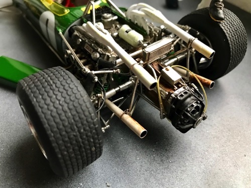 Le train arrière de la Lotus 43