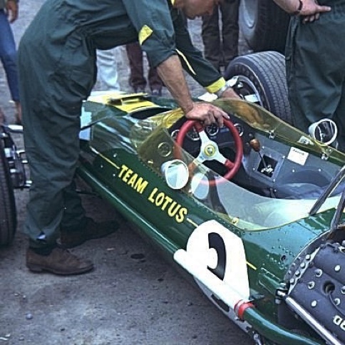 cockpit de la Lotus 49