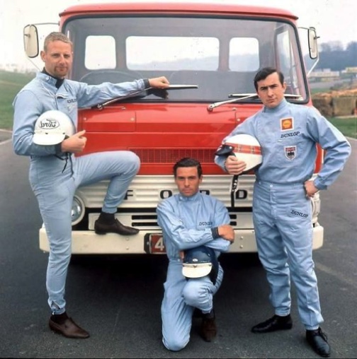 Pub pour les camions Ford avec J. Stewart et J. Withmore