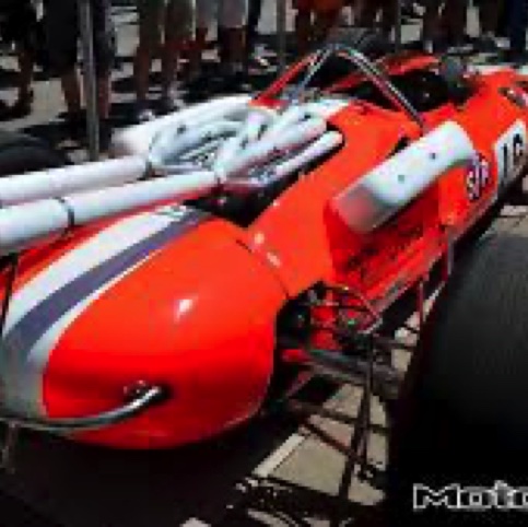 Arrière typique de la Lotus 38 Arrière typique de la Lotus 38