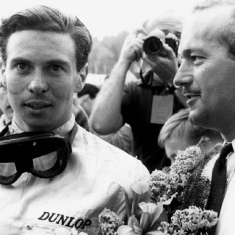 ès belle photo de Jim et de Colin après une victoire ès belle photo de Jim et de Colin après une victoire