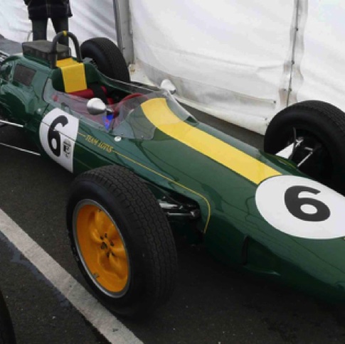 Vert British Green raçing et bande jaune